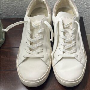 Dolce Vita White Leather Sneakers